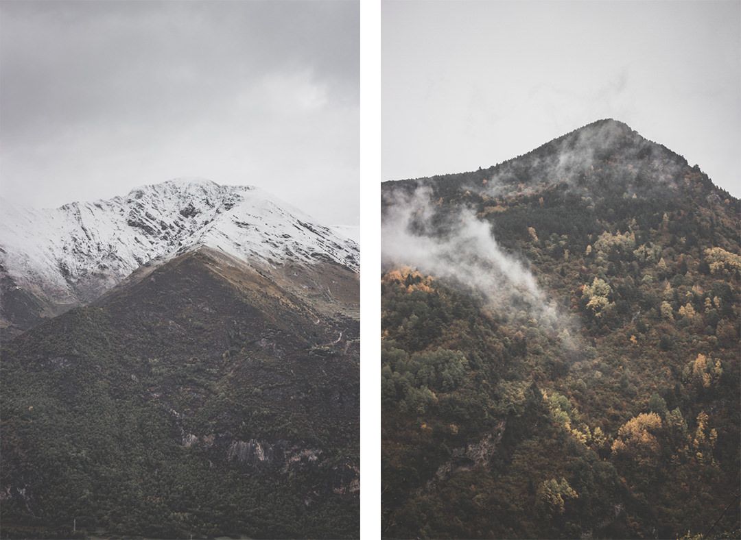 Espagne • Catalogne • Pyrénées • Randonnées au Parc Nacional d'Aigüestortes i Estany de Sant Maurici • Vallée de boi entre automne et hiver